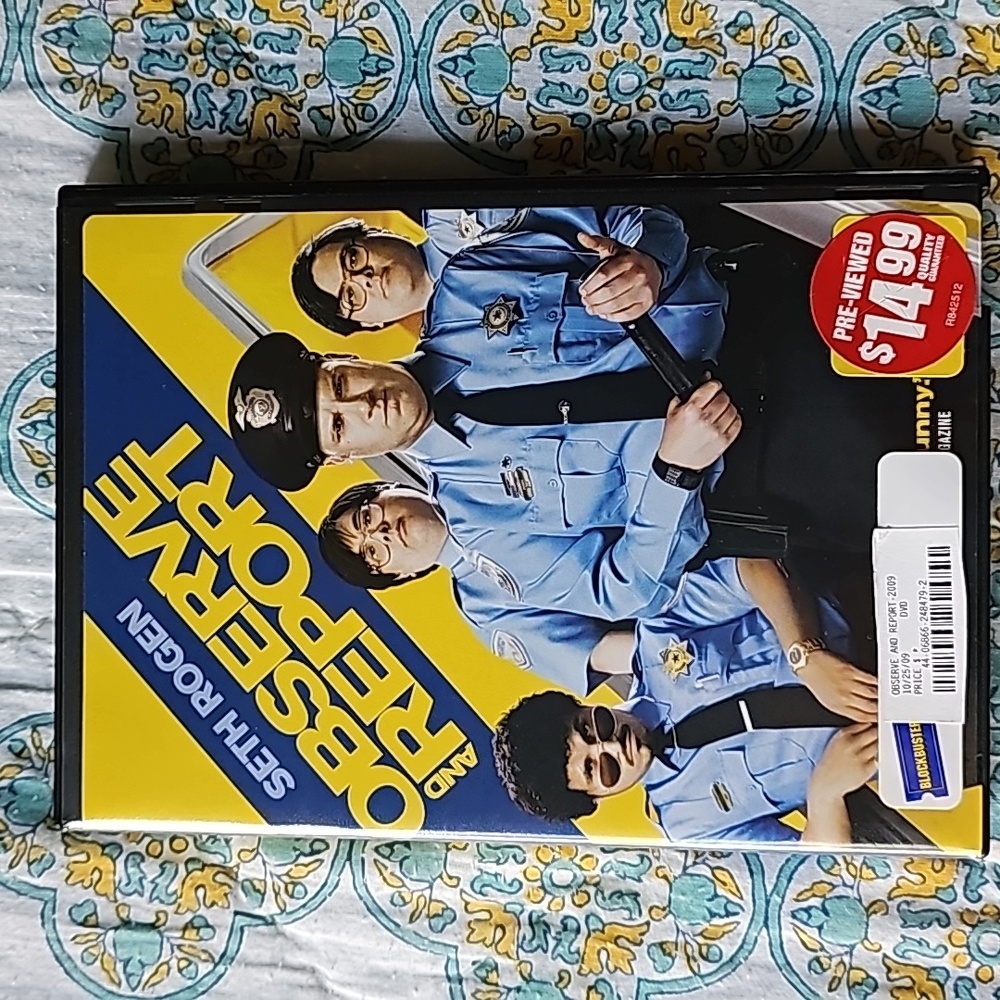 Observe & Report Seth Rogen Widescreen & Full-Screen Formats Comedy DVD